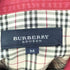 バーバリーロンドン BURBERRY LONDON クォータースリーブ チェックパイピングシャツ レディース M