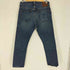 ラグビーラルフローレン Rugby Ralph Lauren メキシコ製 VINTAGE SLIM 月桂樹ボタン 革パッチ デニム パンツ 濃紺 メンズ 32×30