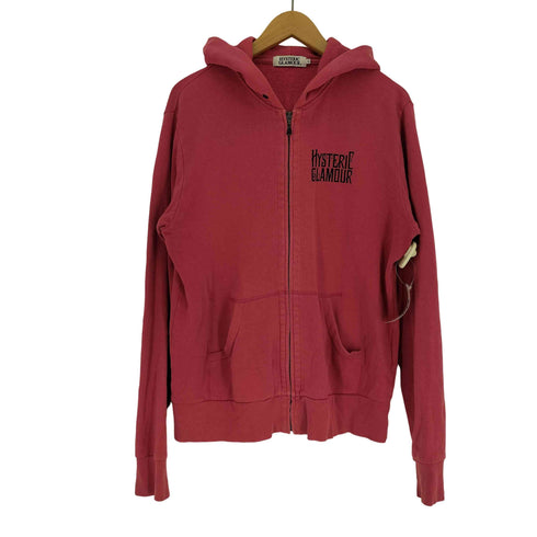 ヒステリックグラマー HYSTERIC GLAMOUR バック ヒスガール プリント ジップアップ パーカー メンズ JPN:L
