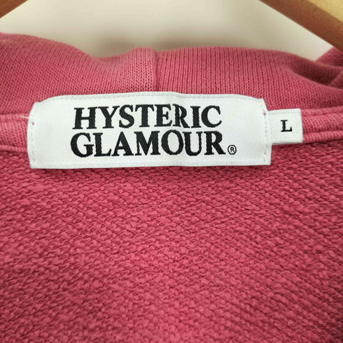 ヒステリックグラマー HYSTERIC GLAMOUR バック ヒスガール プリント ジップアップ パーカー メンズ JPN:L