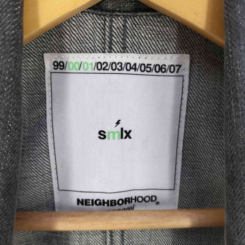 ネイバーフッド NEIGHBORHOOD 00s 初期タグ smlx サベージ ダメージ加工 ブラック デニム カバーオール メンズ JPN:M