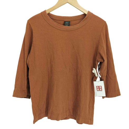 ホームスパン homspun 天竺七分袖Tシャツ レディース S
