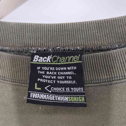 バックチャンネル Back Channel 裏起毛クルーネックトレーナー メンズ L