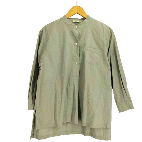 HAU stand collar shirts noble スタンドカラーシャツ レディース FREE