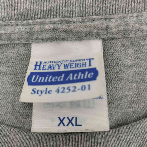 ユナイテッドアスレ UNITED ATHLE HEAVY WEIGHT ワンポイント刺繍 クルーネックS/S TEE メンズ XXL