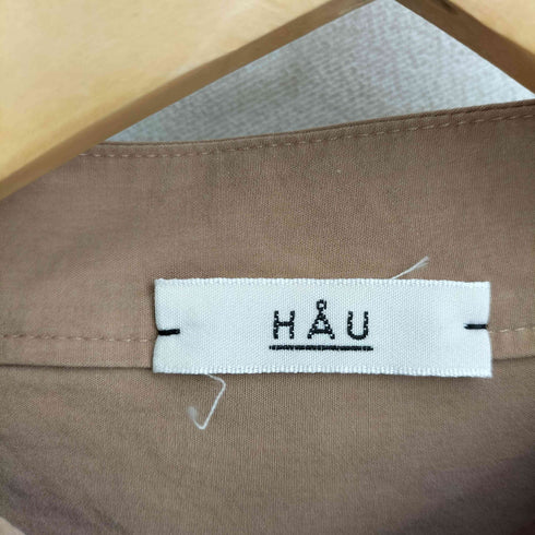 HAU stand collar shirts noble スタンドカラーシャツ レディース FREE