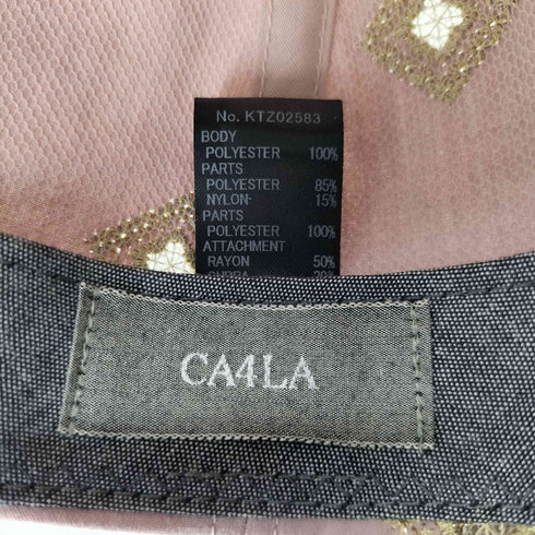 カシラ CA4LA JASMINE 刺繍デザインキャップ レディース