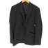スーツセレクト SUIT SELECT 2釦シングルスーツ 0タック/ブラック×ソリッド+SUPER TOUGH 100'S メンズ 27