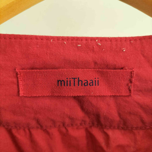 miiThaaii カヴィタラップノースリーブコットンワンピース レディース
