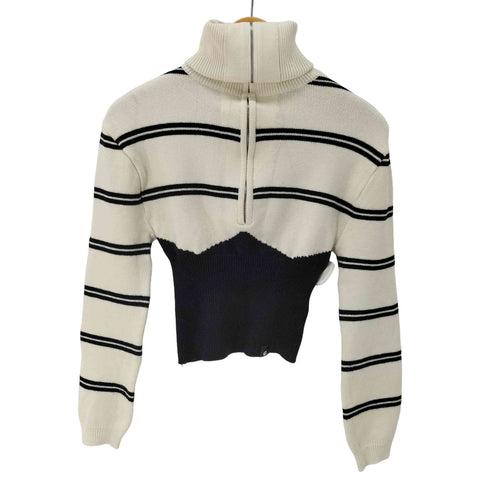 スタイルナンダ STYLENANDA ハイネックボーダーニット レディース