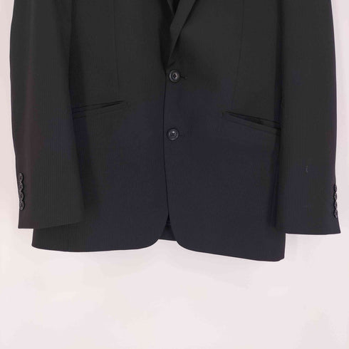 スーツセレクト SUIT SELECT シャドー ストライプ 2釦 シングル スーツ 裏地 背抜き メンズ A6