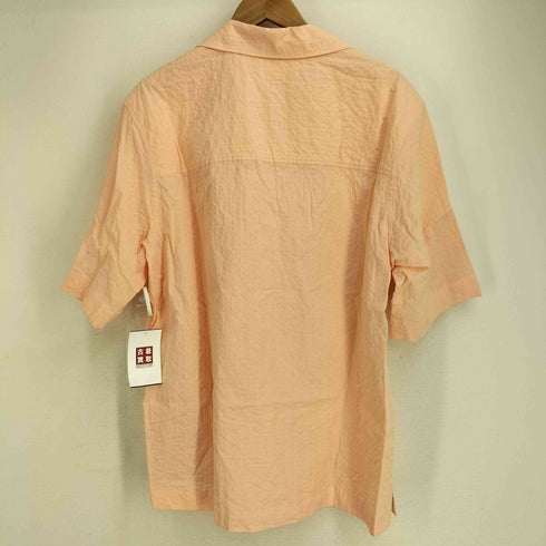 ザラ ZARA シアサッカー開襟シャツ メンズ import:L