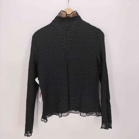 スペッシオ SPECCHIO プリーツ ポップコーン シアー L/S シャツ ブラウス レディース