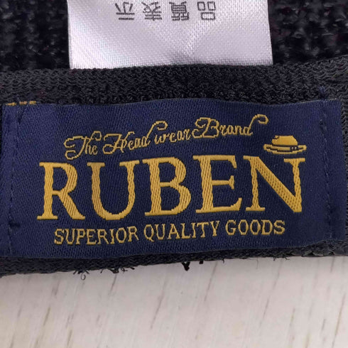 ルーベン RUBEN ラフィア バケットハット メンズ