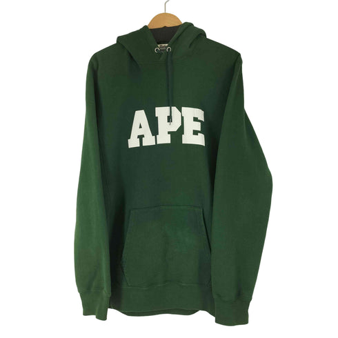 アベイシングエイプ A BATHING APE ロゴプルオーバーパーカー メンズ JPN:XL