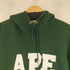 アベイシングエイプ A BATHING APE ロゴプルオーバーパーカー メンズ JPN:XL