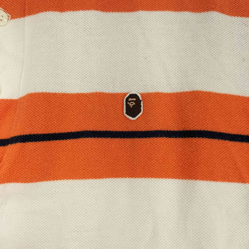 アベイシングエイプ A BATHING APE 90~00s 旧タグ ボーダーポロシャツ メンズ JPN:L