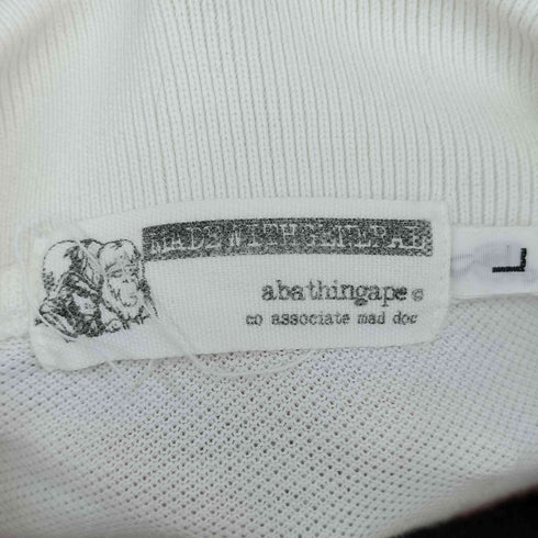 アベイシングエイプ A BATHING APE 90~00s 旧タグ ボーダーポロシャツ メンズ JPN:L