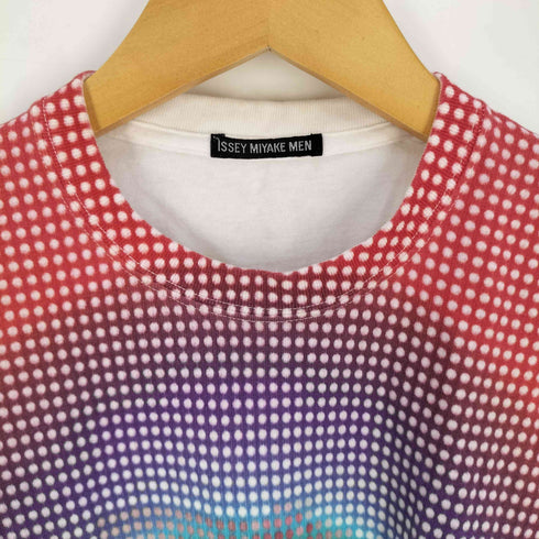 イッセイミヤケメン ISSEY MIYAKE MEN 01SS 黒タグ サイケデリック デジタル クルーネックTシャツ メンズ FREE
