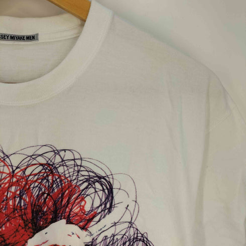 イッセイミヤケメン ISSEY MIYAKE MEN 90-00s 銀タグ グラフィック プリント クルーネックTシャツ メンズ