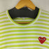 プレイコムデギャルソン PLAY COMME des GARCONS ハートワッペン ボーダー L/S Tシャツ メンズ JPN:XL