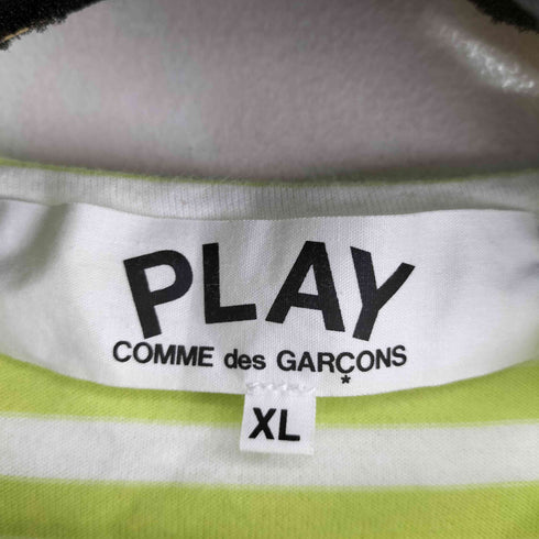 プレイコムデギャルソン PLAY COMME des GARCONS ハートワッペン ボーダー L/S Tシャツ メンズ JPN:XL