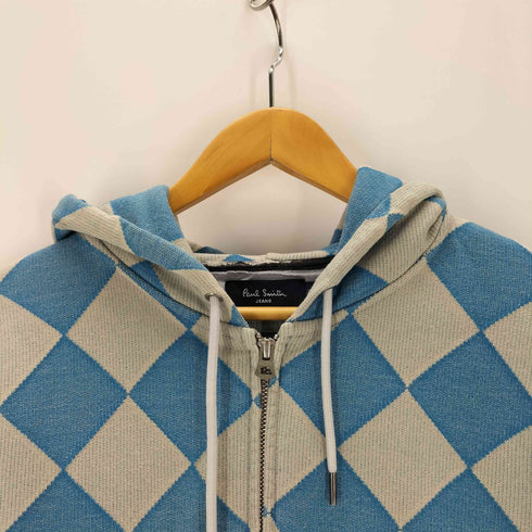 ポールスミスジーンズ Paul Smith JEANS ダイヤ柄ジップアップパーカー メンズ JPN:L