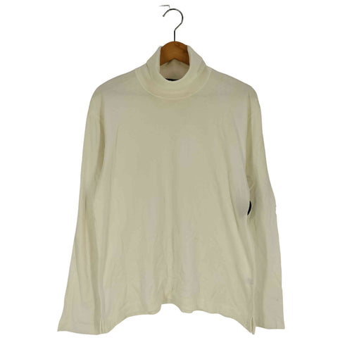 イッセイミヤケホワイトレーベル ISSEY MIYAKE WHITE LABEL 00-10s 黒タグ 無地 タートルネック ロングスリーブTシャツ メンズ JPN:3