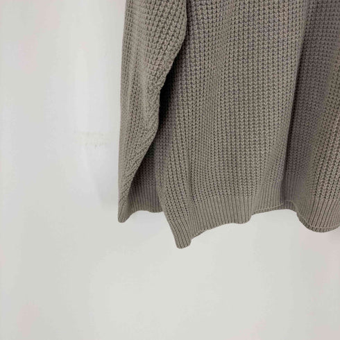 エディーバウアー Eddie Bauer 黒タグ イギリス製 ラグランコットンニット メンズ XL TALL