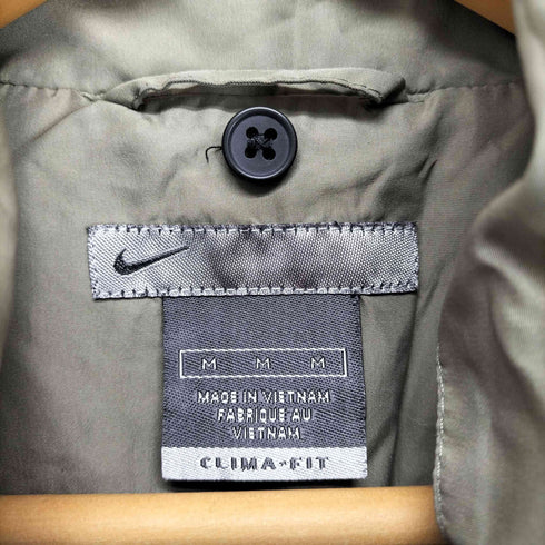 ナイキ NIKE 00s 銀タグ ワンポイント スウッシュ刺繍 ジップアップ シェルジャケット メンズ JPN:M