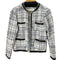 ザラ ZARA ツイードノーカラージャケット レディース import:M