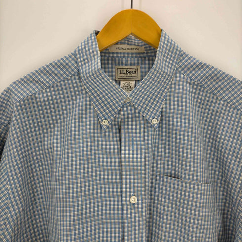 エルエルビーン L.L.Bean Wrinkle Resistant ボタンダウンチェックシャツ メンズ L-REG