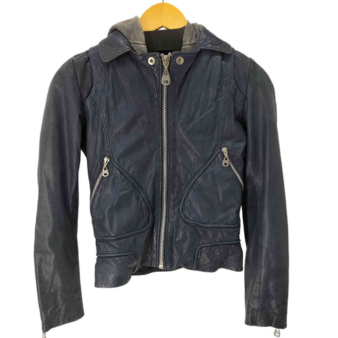 ドマ DOMA y2k Hoodie Leather Jacket レディース import:XS