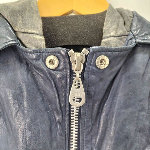 ドマ DOMA y2k Hoodie Leather Jacket レディース import:XS