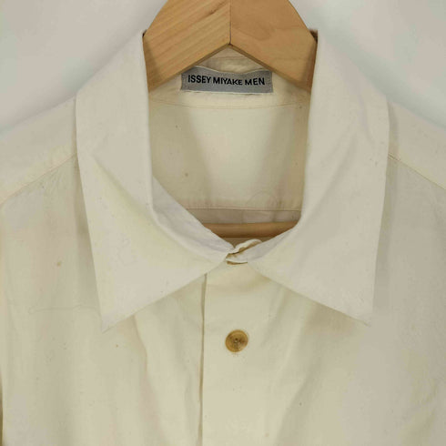 イッセイミヤケメン ISSEY MIYAKE MEN 99SS 銀タグ ポケット付き レギュラーカラーシャツ メンズ L~XL