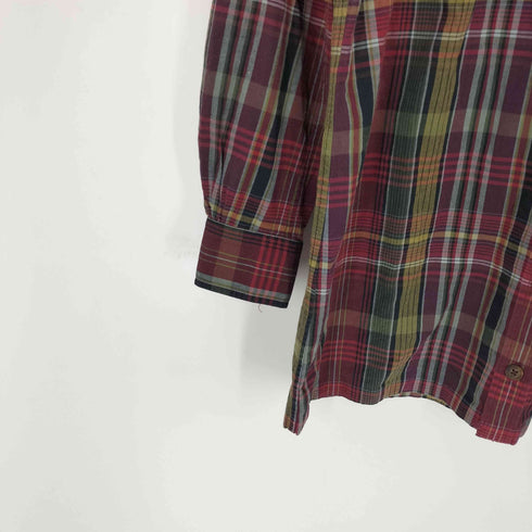ラルフローレン RALPH LAUREN マドラスチェック エポレット L/S シャツ メンズ 5F