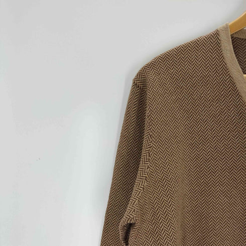 ポロバイラルフローレン Polo by RALPH LAUREN Vネック ヘリンボーンニット メンズ JPN:S