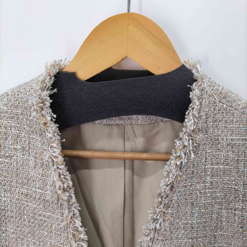 ユナイテッドアローズグリーンレーベルリラクシング UNITED ARROWS green label relaxing ミックスツイードライク ジレ レディース FREE