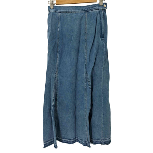 ユナイテッドアローズグリーンレーベルリラクシング UNITED ARROWS green label relaxing デニム パネル スカート レディース JPN:38