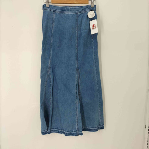 ユナイテッドアローズグリーンレーベルリラクシング UNITED ARROWS green label relaxing デニム パネル スカート レディース JPN:38