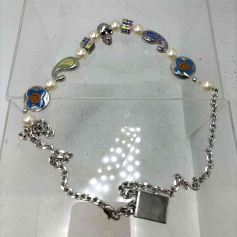 サルーテ SALUTE CROSS FLOWER SMILEY NECKLACE クロス フラワー スマイリー ネックレス メンズ