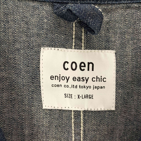 コーエン coen デニム カバーオール メンズ JPN:XL