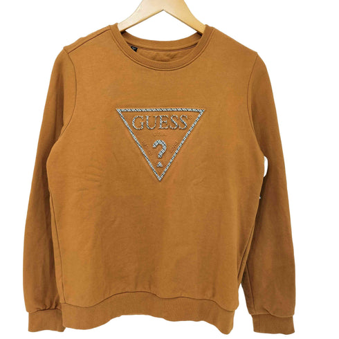 ゲス GUESS 2018AW L/SLV SWEATSHIRT (CAMEL) メンズ import:S