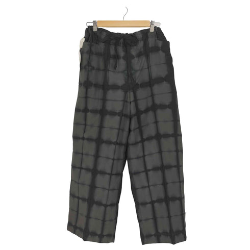 イッセイミヤケメン ISSEY MIYAKE MEN 13SS 黒タグ 後染め 絞り加工 ワイド イージーパンツ メンズ JPN:3