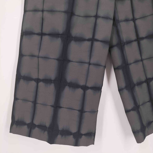 イッセイミヤケメン ISSEY MIYAKE MEN 13SS 黒タグ 後染め 絞り加工 ワイド イージーパンツ メンズ JPN:3