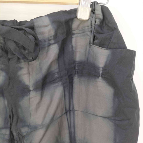 イッセイミヤケメン ISSEY MIYAKE MEN 13SS 黒タグ 後染め 絞り加工 ワイド イージーパンツ メンズ JPN:3