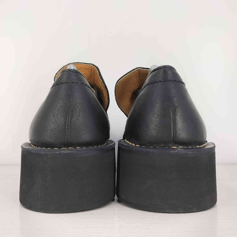 イッセイミヤケメン ISSEY MIYAKE MEN 90-00s ステッチ レザー シューズ スリッポン メンズ 26 1/2