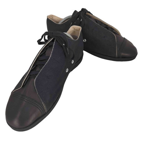 イッセイミヤケメン ISSEY MIYAKE MEN 90-00s レザー キャンバス 切替 ローカットスニーカー メンズ L