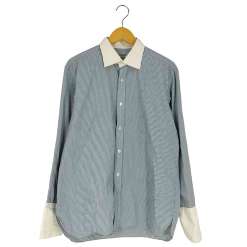 CHARVET フランス製 ストライプ ドレスシャツ クレリックシャツ メンズ 42