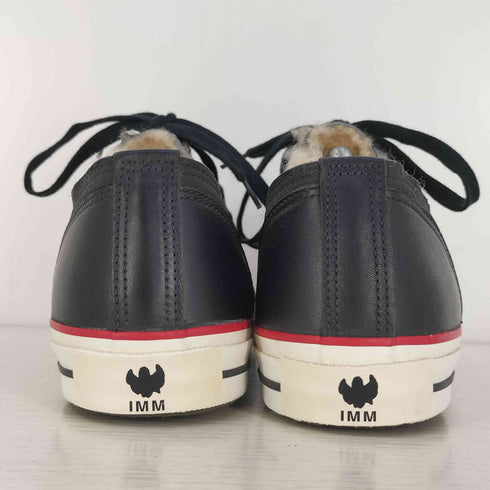 イッセイミヤケメン ISSEY MIYAKE MEN 90-00s リアルムートン レザー 切替 ローカットスニーカー メンズ JPN:27